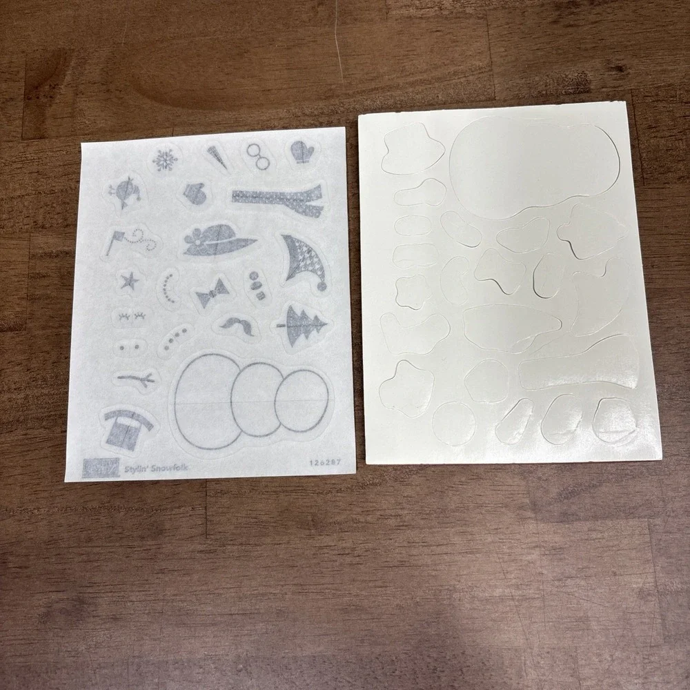 Stampin' Up! Stylin' Snowfolk Stamp Set Snowman Winter Holiday126287